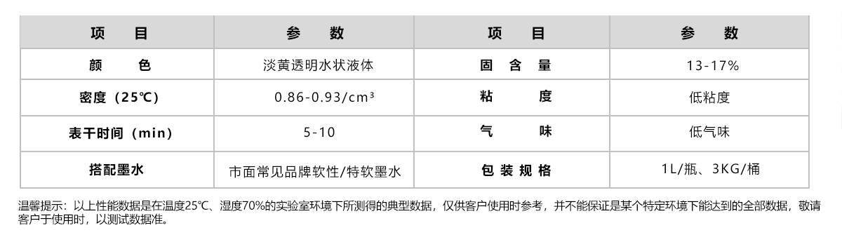 JA-201-3R TPR UV打印涂层液 JA-201-3R TPR UV打印涂层液