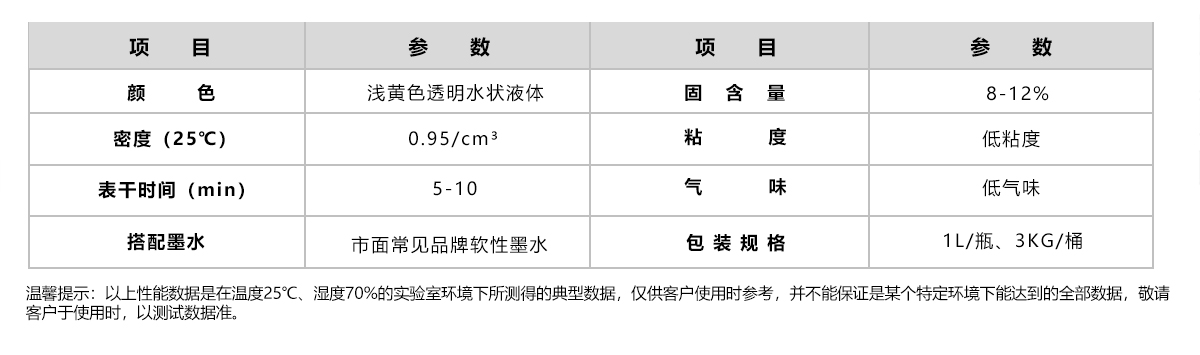 JA-201-3X 橡胶UV打印涂层液 JA-201-3X 橡胶UV打印涂层液
