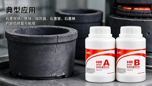 HR-8768 石墨高温胶解决方案|石墨坩埚及石墨高温构件修补与粘接 HR-8768 石墨高温胶解决方案|石墨坩埚及石墨高温构件修补与粘接