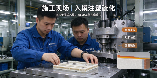 LSR液态硅胶包PC/PA/金属粘接用胶解决方案